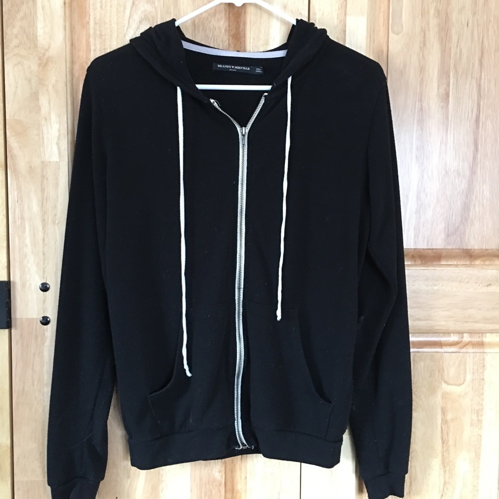 Brandy Melville zip sweatshirt